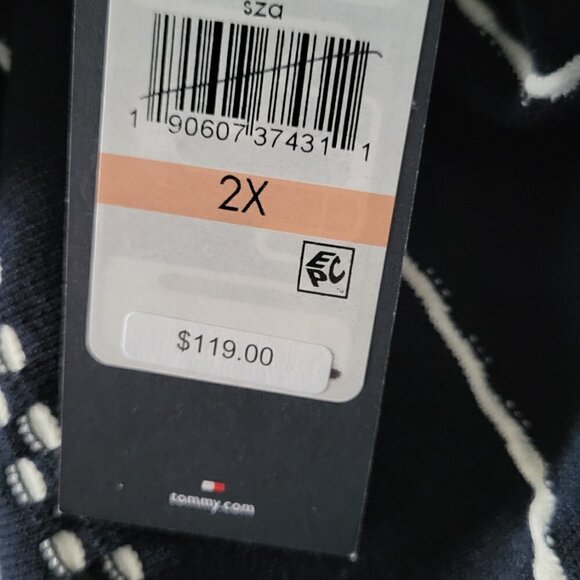 Tommy Hilfiger Plus Sleeveless Striped Sweater Dress 2X - Picture 11 of 11